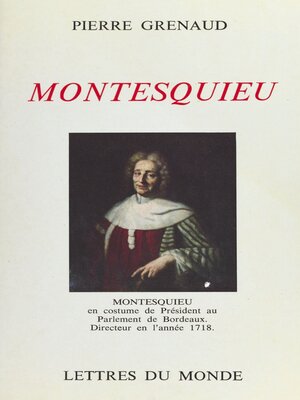 cover image of Montesquieu